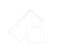 VINTORKY Set 4 Pezzi Modelli per Trapuntatura in Acrilico Trasparente, Rettangolari per Cucito e Quilting, Stencil per Patchwork Artigianale Fai da Te