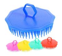 VINTORKY Set 5 Pezzi Spazzola Massaggiante per Capelli in Plastica per Rimuovere Forfora e Distribuire Shampoo, Pettine per Massaggiare la Cute, Uso Domestico e Salone Colore Casuale