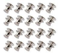 VINTORKY Set 50 Pezzi Fermagli a Perno Piatti in Rame Argento, Eleganti e Leggeri, con Superficie Liscia e Confortevole, per Creazioni Artigianali e Gioielli