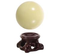 VINTORKY Sfera di Quarzo Luminosa con Base Antiscivolo Sfera di Cristallo Piccola in Bianca Han Decorazione Notturna per Reiki Meditazione Feng Shui e Regali Esclusivi