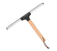 VINTORKY Spatola Pulivetro Doccia con Manico in Legno Silicone Morbido Antigoccia per Piastrelle e Vetri Doccia Leggero Ergonomico per Appenderlo per Pulizia Finestra Auto Bagno