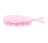 VINTORKY Spazzola Da Bagno in Silicone Per Ragazzo Ragazza Spazzola Per Lavaggio Dei Chioma Morbida e Pratica Pulizia Della Pelle Sensibile Durante Bagnetto Colore Rosa