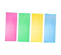 VINTORKY Spazzola Per Doccia e Scrubber Corpo 4 Pezzi in Poliestere e Nylon, Esfoliante Posteriore Flessibile Lunga Cintura, Per Bagno Quotidiano Uomo e Donna, Adatta a Tutte Le Età