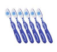 VINTORKY Spazzolino da Denti Portatile da Carcere 6 Pezzi con Manico Corto Set Mini Spazzolini per Pulizia Denti Igiene Orale Detenuti Tpr Nylon Pp
