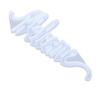 VINTORKY Stampo in Silicone per Decorazioni Domestiche Forma Parola Bianco, Resistente, Portatile, per Ornamenti e Accessori Fotografici Fai da Te