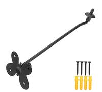 VINTORKY Supporto per Piatti da Muro in Ferro Nero, Installazione Rapida, per Crash e Drum Cymbal, per Percussioni e Display