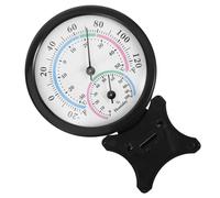 VINTORKY Termometro Igrometro Mini Portatile per Interni ed Esterni Misurazione Accurata, Design in Plastico Nero per Casa e Ufficio