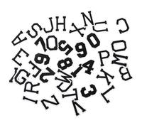 VINTORKY Toppe Termoadesive Ricamate Lettere e Numeri, 36 Pezzi per Abbigliamento, Borse e Scarpe, Applicazioni Fai da Te per Cucito e Riparazioni Creative