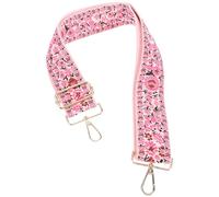 VINTORKY Tracolla Larga Regolabile Come Ricambio in Chinlon P Rosa Ampia e Facile da Regolare per Borsa a Tracolla Donna per Borsa Crossbody o Tote