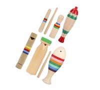 VINTORKY Utensili 1 Set set di strumenti musicali per bambini Giocattolo di strumenti a percussione in legno giocattoli per leducazione musicale giocattoli per ragazzi puzzle fischio