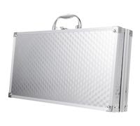 VINTORKY Valigetta Alluminio Portatile Scatola Strumenti Resistente e Leggera per Ufficio con Chiusura Sicura e Design Elegante