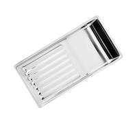 VINTORKY Vassoio Piccolo in Acciaio Per Strumenti Manicure Vassoio in Metallo Per Salone Bellezza Organizer Per Utensili