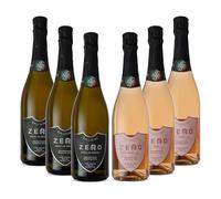Vinum Italy Zero | 3 Bollicine 3 Dolcevita | Spumante Analcolico 0.0%| Blanc de Blancs e Rosé Fruttato | 6 Bottiglie Vino Dealcolizzato, 6 x 750 ml