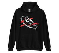 VINY WOODY Gruppo Britanico Felpa con Cappuccio Unisex Led Zeppelin, Nero, Manica lunga, Cotone, Stile Casual Blues Rock, Nero , L