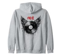 Vinyl Disc Wings - Retro 70s 80s Disco Vinyl Collector Felpa con Cappuccio