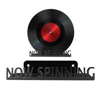 Vinyl Display Stand - Rotatable LP Shelf, Sleek Record Storage Unit, Multi-Purpose Organizer | Album Exhibit Solution, Bedroom or Studio Accent, Durable Music Rack, Modern Interior Accessory, Compact