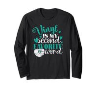 Vinyl è la mia seconda Musica Preferita di V-Word Maglia a Manica