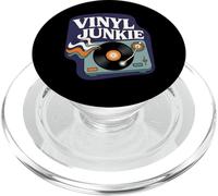 Vinyl Junkie Retro Turntable Record Collector Music Lover PopSockets PopGrip per MagSafe
