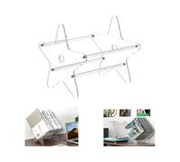 Vinyl Record Storage Stand, Acrylic Vinyl Record Storage Holder, Clear CD Organizer Holder for Single and Gatefold Albums