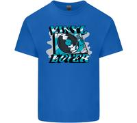 Vinyl Records Lover Decks Turntable DJ Uomo Cotton T-Shirt Tee Top