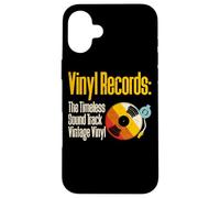 Vinyl Records The Timeless Sound Track Vintage Vinile Custodia per iPhone 16 Plus