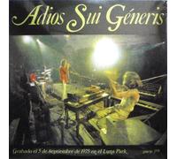 VINYL SUI GENERIS ADIOS SUI GENERIS 1 NUOVO SIGILLATO En Vivo Live