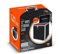 Vinyl Tonic: 12" Black Lp Storage Case With Microfibre Cloth (Custodia & P...
