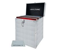 Vinyl Tonic Valigetta portaoggetti in vinile con panno, 17,8 cm o 30,5 cm, 3 colori a scelta