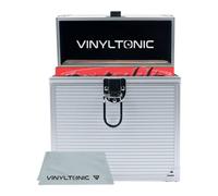 Vinyl Tonic Valigetta portaoggetti in vinile con panno, 17,8 cm o 30,5 cm, 3 colori a scelta, Argento 17,8 cm, Valigetta