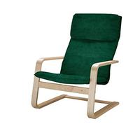 Vinylla Copripoltrona di ricambio compatibile con IKEA Pello (velluto, verde)