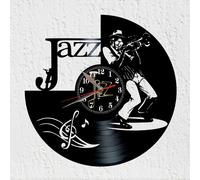 VinyWoody Orologio da parete a disco in vinile jazz stile musica decorazione ...