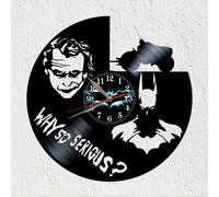VinyWoody Orologio da parete a disco in vinile silhouette Cavaliere Oscuro de...