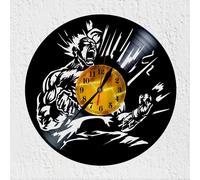 VinyWoody Orologio da parete disco in vinile silhouette Goku anime regalo dec...
