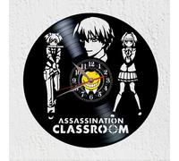 VinyWoody Orologio da parete disco in vinile silhouette Karma Akabane anime d...
