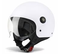 VINZ Duoro Casco Scooter / Moto Donna E Uomo | nelle taglie dalla XS-XXL | Jet con Visiera | Certificato ECE 22.06 | Disponibile in diversi colori - Bianco opaco