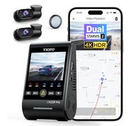 VIOFO A229 Pro 3CH 4K Dashcam Ant.+Post.+Int., STARVIS 2 HDR, Wi-Fi 5G, GPS | 4K ant.+2K post.+1080P int., sensori STARVIS 2 duali HDR, controllo vocale, Wi-Fi 5GHz, GPS ultra preciso