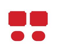 VIOFO aggiornato, due pezzi di cuscinetti adesivi anteriori e posteriori grigi per A229 Duo/A229Plus/A229PRO