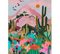 Viojrlly Pittura ad olio digitale, pittura di paesaggio fai da te con pennelli e vernice acrilica, olio su tela dipinto a mano, per la decorazione della casa, senza cornice (40x50cm)