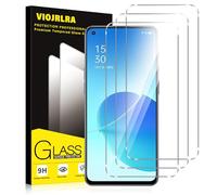 Viojrlra 3 Pezzi, Vetro Temperato per Oppo Reno 6 5G, 9H Durezza HD Trasparente Pellicola Prottetiva, Anti Graffio, Anti-Impronte, Senza Bolle, Ultra Resistente Protezione Schermo
