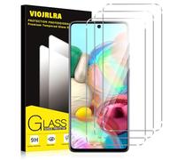 Viojrlra 3 Pezzi, Vetro Temperato per Samsung Galaxy A71, 9H Durezza HD Trasparente Pellicola Prottetiva, Anti Graffio, Anti-Impronte, Senza Bolle, Ultra Resistente Protezione Schermo