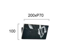 Viokef Applique a LED Selena, larghezza 20 cm, nera, pietra artificiale Viokef