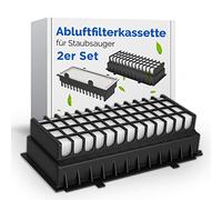 VIOKS 2 filtri Hepa per filtro dell'aria di ricambio per Bosch Siemеns 00577281 00573928 - Filtro a lamelle per aspirapolvere GS-50 / Relaxx'x/Zoo'o ProAnimal