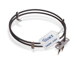 VIOKS Bauknecht Electrolux Juno - Elemento riscaldante 2400 W, 230 V, ricambio per EGO 20.27194.000 Juno AEG 1250249216003, spirale riscaldante per forno, a spirale, ad anello, per forno