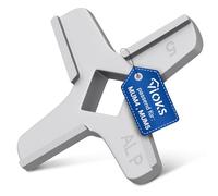 VIOKS Coltello a croce di ricambio per Bosch 620949 00620949 Siеmens 00020468 00028887, inserto per coltelli da cucina, tritacarne, lama di ricambio in acciaio inox per MUM5 MUM4 MFW15 MF155 MK44