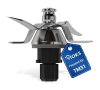 VIOKS Coltello Bimby TM31 ricambio per Vorwerk Bimby TM31 coltello in acciaio inox SUS420 - robot da cucina TM31 accessori Bimby Vorwerk - Accessori Bimby TM31 & Bimby TM31 Ricambi