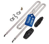 VIOKS Elemento riscaldante da 230 V, 2100 W, ricambio per lavatrice | Barra riscaldante sostitutiva 6260483 6260485, ricambio per IRCA 4043769, per lavatrici