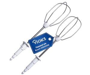 VIOKS Frusta per frusta a destra sinistra di ricambio per Bosch Siеmens 659596 00659596 - frusta per mixer manuale CleverMixx MFQ3010 MFQ3020 MFQ3030 MFQ3030GB myMix MQ95010N MQ95020N