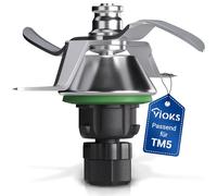VIOKS Gruppo Coltelli TM5 di Ricambio per Vorwerk Bimby Robot da Cucina Gruppo Coltelli Bimby TM5 in Acciaio Inox SUS420 Lama Bimby TM5 - Gruppo Lame Bimby TM5 - Lame per Bimby TM5 / Ricambi Bimby TM5