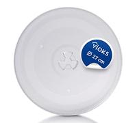 VIOKS PIATTO VETRO MICROONDE PIATTO MICROONDE 27CM 270MM CON 3 GOMMINI