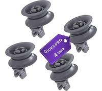 Vioks.pro Set di 4 rotelle per lavastoviglie Bosch 00611666 00165313 - Set di 4 rotoli di vimini per lavastoviglie Bosch accessori per cestello superiore lavastoviglie
